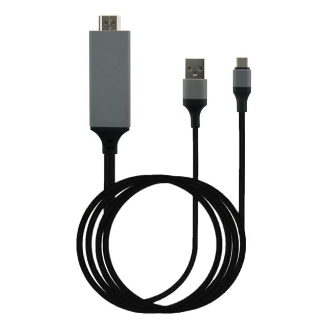 Cable de Carga del Convertidor, PVC Copper C Cable de adaptador Cable cable Y Reproducción para el Teléfono