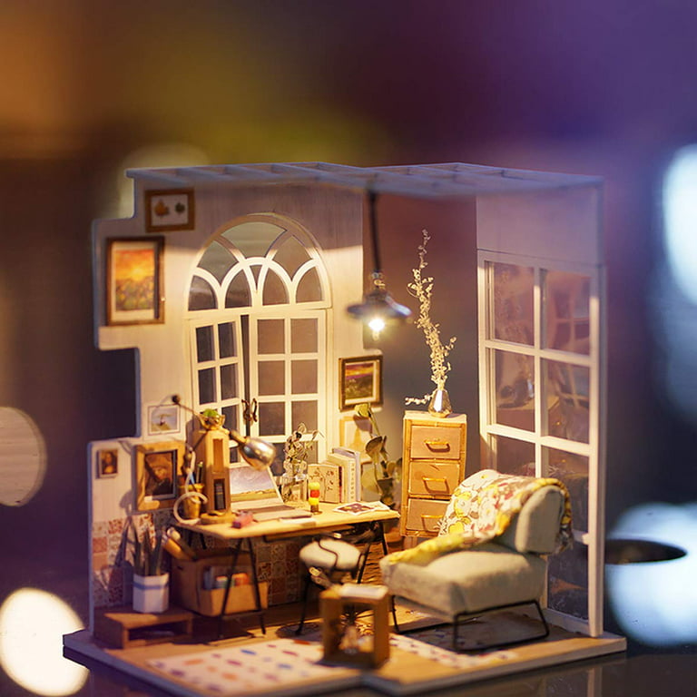 Cosy Time – diorama, dollhouse, DIY. – Hobnobbit