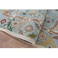 thumbnail image 4 of Leslie a 9' X 12'Area Rug Handcrafted Motif Floral Design Oriental Traditional Design Non-Shedding Fine Wool Pile & Easy-Care Areas in Living Room Bedroom, 4 of 5