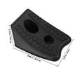 thumbnail image 2 of ELAYARD 2Pcs Black Rv Wheel Chocks Dual Axle Locks Car Wheel Chock Wedges for Vehicle Safety, 2 of 8