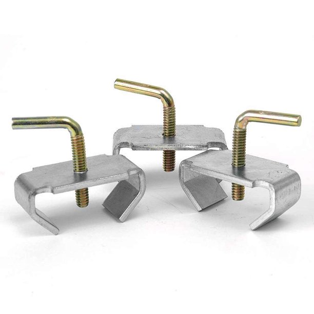 Replacement Bed Frame Clamps with Screws, Small Size, Set of 3