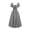 Black, variant on Peasant Dresses For Women Medieval Retro Puff Sleeve Plaid Empire Waist Ball Gowns Renaissance Elegant Square Neck Oktoberfest Maxi Dresses Light Blue S
