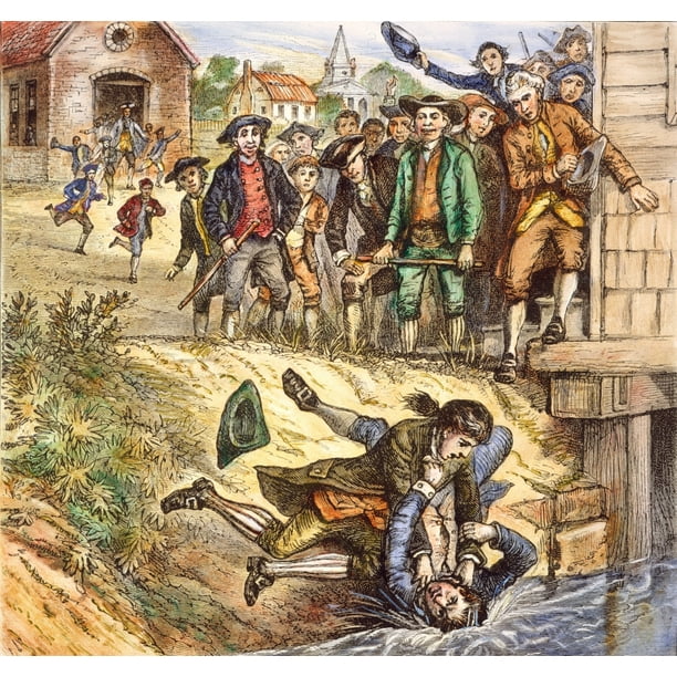 Shays Rebellion 1786 Na Scuffle By The Courthouse At