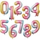 thumbnail image 1 of Globos de aluminio con números para niños y adultos, globo de helio con figuras de Números de Oro rosa y plata, decoración de cumpleaños y boda, suministros para fiestas, 32/40 pulgadas, 1 of 7