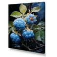 thumbnail image 2 of Designart "Indigo Impression Of Blue Blackberry I" Fruits Canvas Wall Art, 2 of 7
