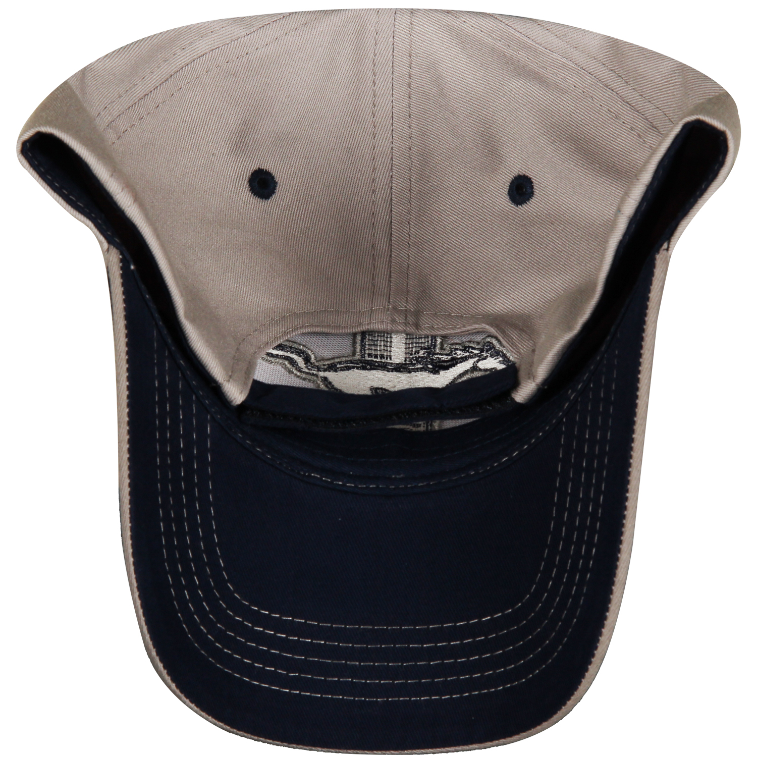 Ford Mustang Tri-Bar Gray and Blue Cotton Hat - Adult