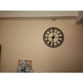 thumbnail image 3 of Weatherproof Garden Clock Retro Vintage Style Numerals Simple Iron Work Silent Battery Operated Outdoor Clock 40cm, 3 of 5