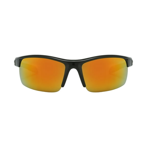 Piranha Eyewear Eclipse Half Frame Sports Sunglasses - Orange Mirror Lens