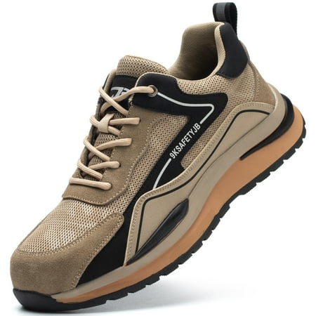 

Tanleewa Safety Shoes for Men Industrial Steel Toe Work Shoe Size Men5.5/Women6.5
