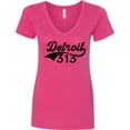 thumbnail image 3 of Inktastic Detroit 313 Women's V-Neck T-Shirt, 3 of 5
