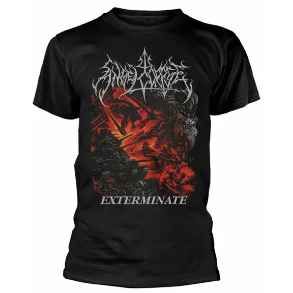 Reprint Rare Angelcorpse Exterminate Black T-Shirt NEW OFFICIAL
