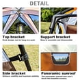 thumbnail image 5 of 8 Person Outdoor Family Camping Tents, 12' x 8' x 6', Easy Setup Waterproof Windproof Backpacking Tent with Divided Curtain, Lightweight Portable for Travel, Fishing, Hiking, Orange, 5 of 10