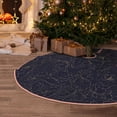 thumbnail image 5 of Sikiie Copper-Gold Gloss Outline Peony Nativity Christmas Tree Skirt, Jesus Christian Winter Holiday Tree Mat Decoration(30-48IN), 5 of 6