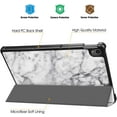 thumbnail image 6 of Slim Case for Lenovo Tab P11 11 inch Tablet 2020 (Model: TB-J606F TB-J606X), Lightweight Shell Stand Cover with Auto Sleep/Wake , Marble White, 6 of 8