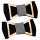 thumbnail image 1 of 1 Pair Shoe Charms Velour Bow Rhinestones Shoe Decoration Wedding Shoe Charms, 1 of 4