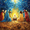 Nativity Scene Wise Men Art, variant on Qisvanset 12x16 Inch Maldives Seascape Canvas Wall Art, Tropical Ocean Panoramic Exotic Home Wall Decor