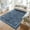 Blue, variant on HIWEAVER Blue 6' x 9' Distressed Floral Vintage Area Rug for Living Room Washable Non Slip Indoor Carpet for Bedroom Decor Low Pile Farmhouse Floor Cover