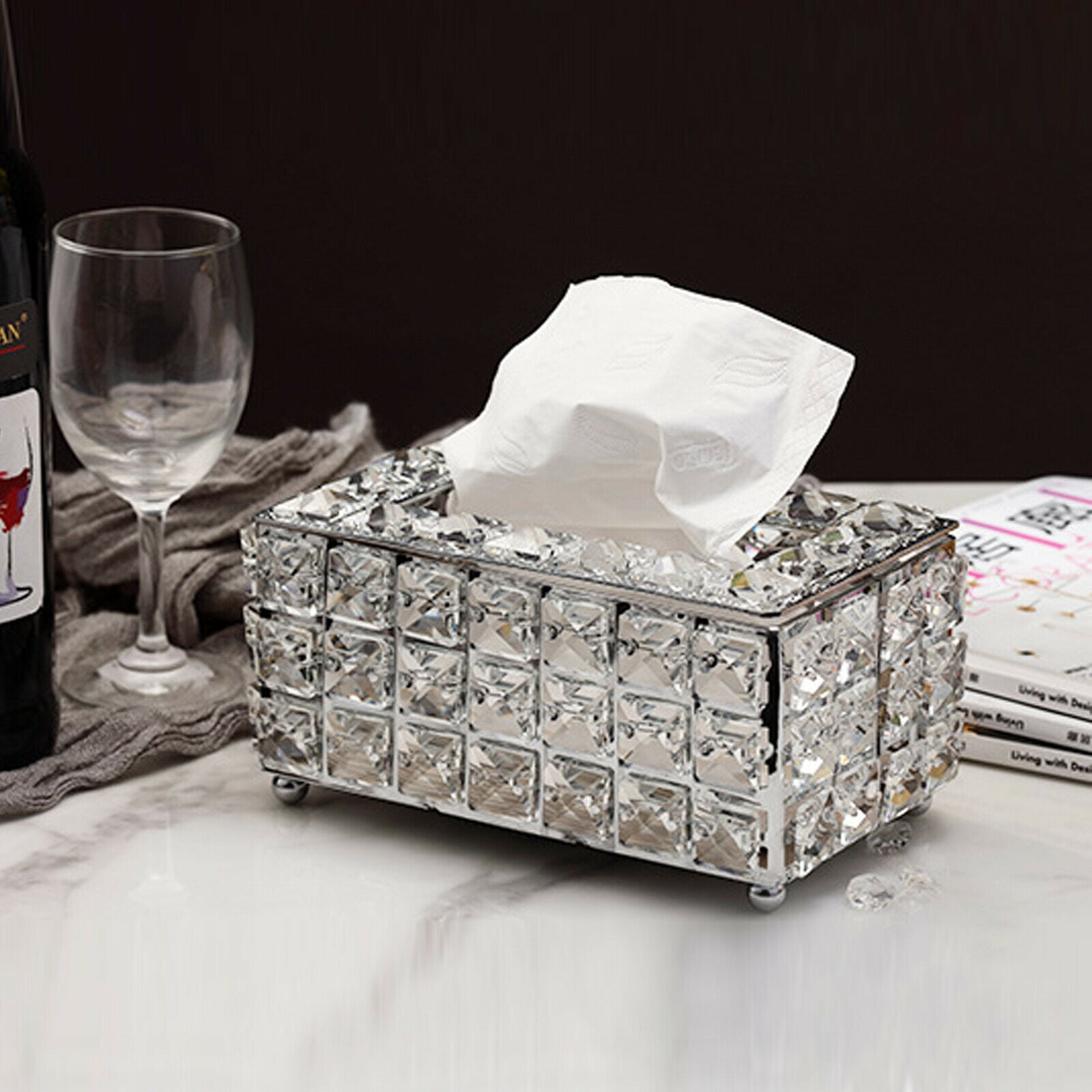 Available in different colors Details about   Luxury Real Marble Rectangular Tissue Box Covers 