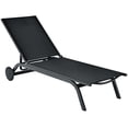 thumbnail image 2 of Costway Chaise Longue d'Extérieur Inclinable en Aluminium et Tissu Réglable, 2 of 9