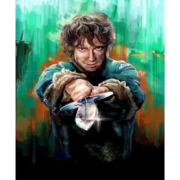 DIY 5D Full Round Drill Diamond Painting By Number Kits The Lord of The Rings Rhinestone Embroidery Cross Stitch Art Craft Home Wall Decoration