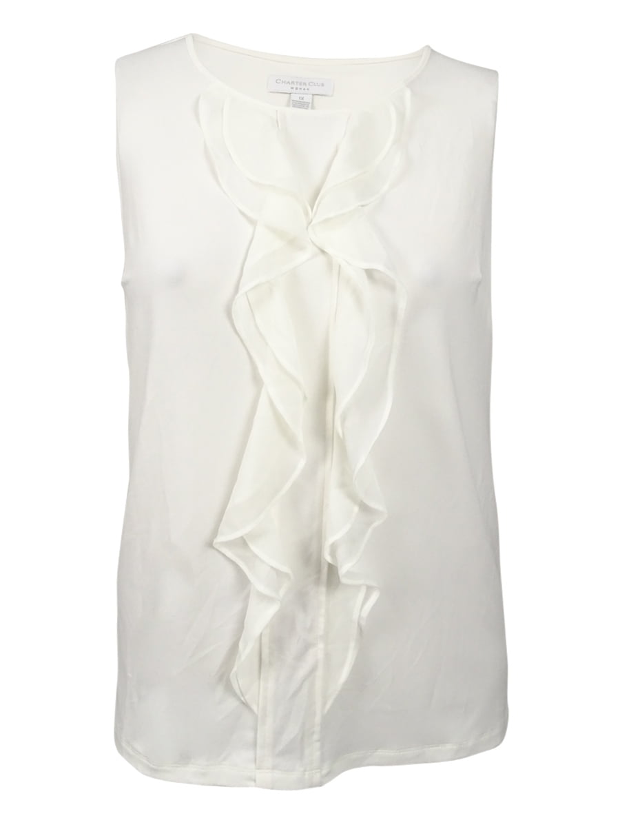 charter club sleeveless blouse