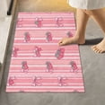 thumbnail image 4 of Rectangle Bath Rugs Plush Bathroom Carpet Mat Non Slip Bathroom Mats Pink Bows and Strawberries, 4 of 5