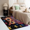thumbnail image 2 of Colorful Owl Area Rug,5x8 Carpet,Non Slip Washable Fuzzy Super Soft Easy Clean, Boys Girls Teens Room Rugs for Bedroom Living Room Dining Room, Owl Cute Rug Decorations, Low Pile Non Shedding Carpets, 2 of 7