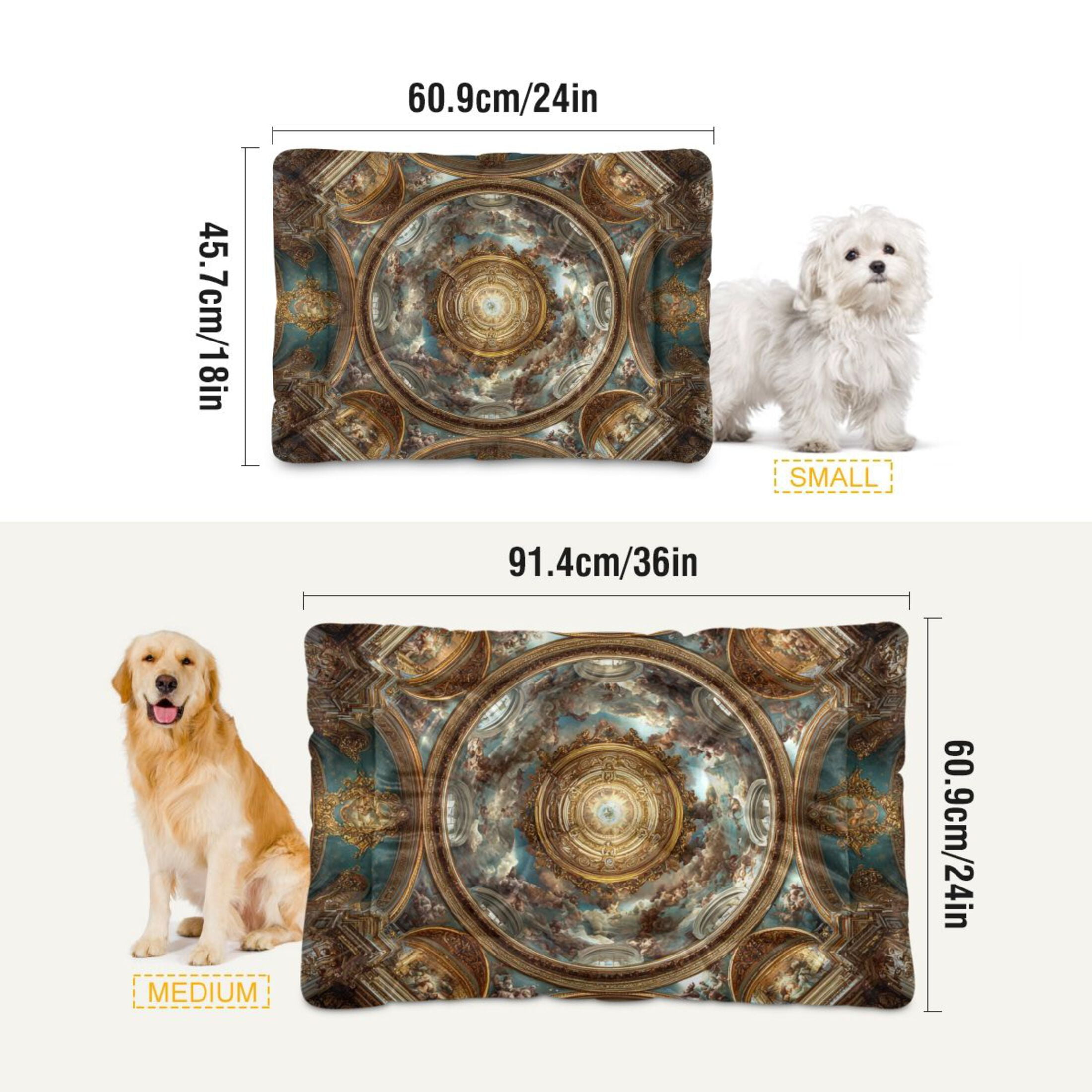 Cozy Mat Pet Bed Indoor Outdoor Warm Soft For Cat Dog Puppy(S/M) Angels and Clouds
