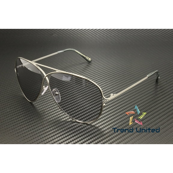 Tom Ford FT0488 P 14C Titanium Light Ruthenium Smoke Mirror 59mm Mens Sunglasses