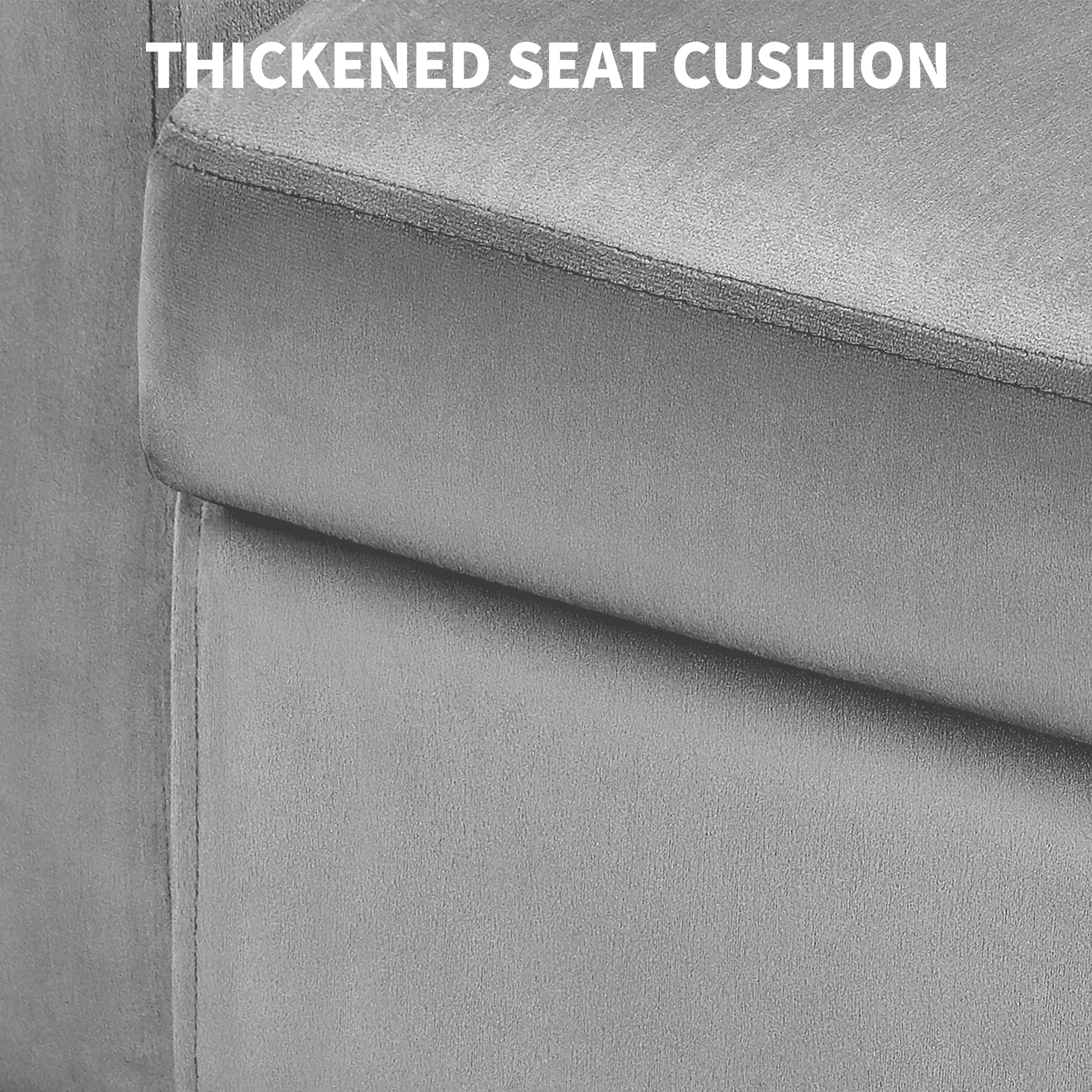 Renwick Upholstered Barrel Shaped Accent Chair with Curved Backrest for Livingroom, Gray Velvet