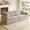 Brown+white, variant on YWEN Striped Bouclé Compressed Sponge Sofa 3 Seater Modern Upholstered Couch Convertible Floor Seating Lounge with Throw Pillows Minimalist Deep Seat Loveseat for Living Room Apartment Home