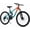 Orange to Teal Gradient, variant on 26 Inch Mountain Bike for Men, NEORIVER 21-Speed Men's Mountain Bike with Suspension Fork, Dual Disc Brakes, Rear Rack & Internal Cable