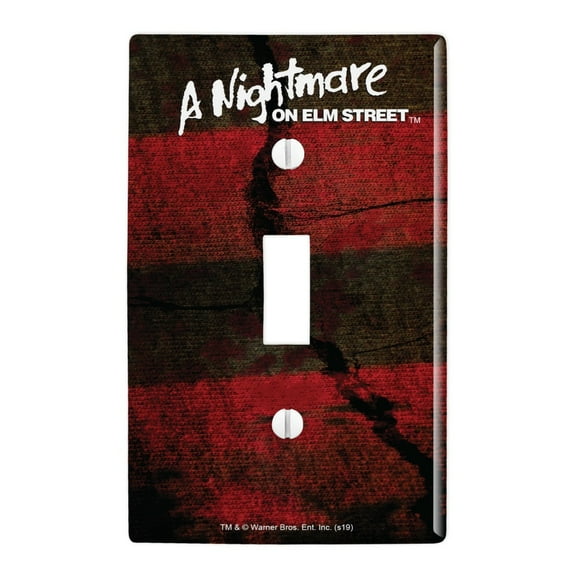 A Nightmare on Elm Street Logo Plastic Wall Decor Toggle Light Switch Plate Cover