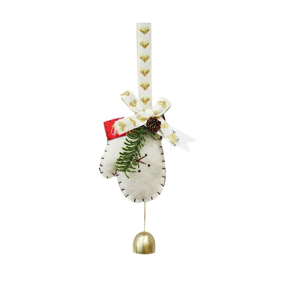 White White Christmas Small Fragrant Wind Chimes With Glove Design Home Living Room And Restaurant Window Hanging Ornaments With Bells For Holiday Decor And Celebrations