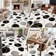 thumbnail image 5 of Black Polka Dots Area Rugs 8'x10', Washable Small Throw Rugs for Living Room Patio, Modern Abstract Art Indoor Outdoor Rug Non-Slip Low Pile Carpet Runner Reversible Floor Mats, 5 of 8
