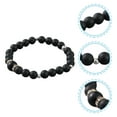 thumbnail image 3 of WRITWAA 1Pack Chain Bracelet Natural Stone Round Comfortable to Wear Mens Jewelry for Men, 3 of 8