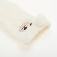 thumbnail image 5 of Unique Bargains 1 Pair Women's Cute Bears Pattern Sleep Cozy Socks White 93% Polyester 7% Spandex, 5 of 5