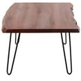 thumbnail image 2 of AmeriHome Acacia Live Edge Coffee Table with Hair Pin Legs, 2 of 5