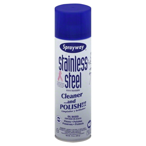 Sprayway Stainless Steel Cleaner and Polish 15 ounce