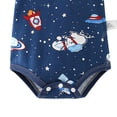 thumbnail image 5 of Agkizg Baby Boy Cotton Printed Short Sleeve Bodysuit, Summer Lightweight Romper for Newborn Infant, 5 of 5