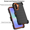 thumbnail image 4 of Galaxy A36 5G Case,Takfox Samsung Galaxy A36 5G Holster Phone Case with Built-in Screen Protector Swivel Belt Clip [3 Layers] Heavy Duty Full Body Protection Shockproof Kickstand Cover - Black/Orange, 4 of 8