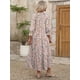 thumbnail image 5 of Vestido largo ANRABESS con estampado floral de verano con cuello en V para mujer, 5 of 6