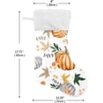 thumbnail image 3 of SKYSONIC Christmas Stocking Personalized Thanksgiving Large Candy Stocking Hanging Gift Xmas Stockings Decoration 2 PCS for Family Holiday Party Ornaments Decor Fireplace, 3 of 7