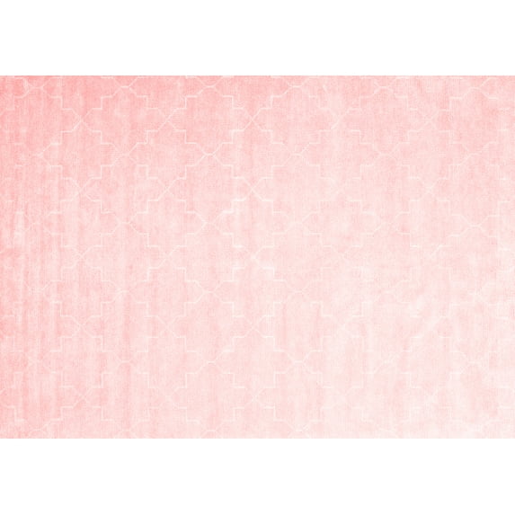 Ahgly Company Indoor Rectangle Abstract Red Contemporary Area Rugs, 7' x 9'