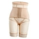 thumbnail image 4 of Bragas moldeadoras de cintura alta con realce de glúteos y ribete de encaje para mujer Beige XXL, 4 of 9