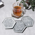 thumbnail image 3 of Portavasos de cristal con aislamiento térmico para taza de té, transparente, hexagonal, accesorios para juego de té, 3 of 3