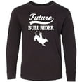 thumbnail image 3 of Inktastic Future Bull Rider Rodeo Riding Long Sleeve Youth T-Shirt, 3 of 5