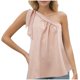 thumbnail image 2 of mfyjkho Camisetas Sin Mangas De Talla Grande, Blusa Lisa De Cuello Alto Informal Para Mujer, Camiseta Sin Mangas De Verano Tops Bohemios Para Mujer L, 2 of 5