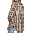 thumbnail image 4 of Fantaslook Plaid Flannel Shirts for Women Oversized Long Sleeve Button Down Shirts Blouses Tops, 4 of 8