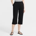thumbnail image 4 of Lands' End Women's Sport Knit High Rise Elastic Waist Capri Pants, 4 of 6